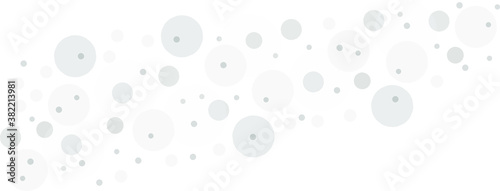 Gray vector background with a pattern of circles with different diameters. Textured template for a web splash in a modern style.