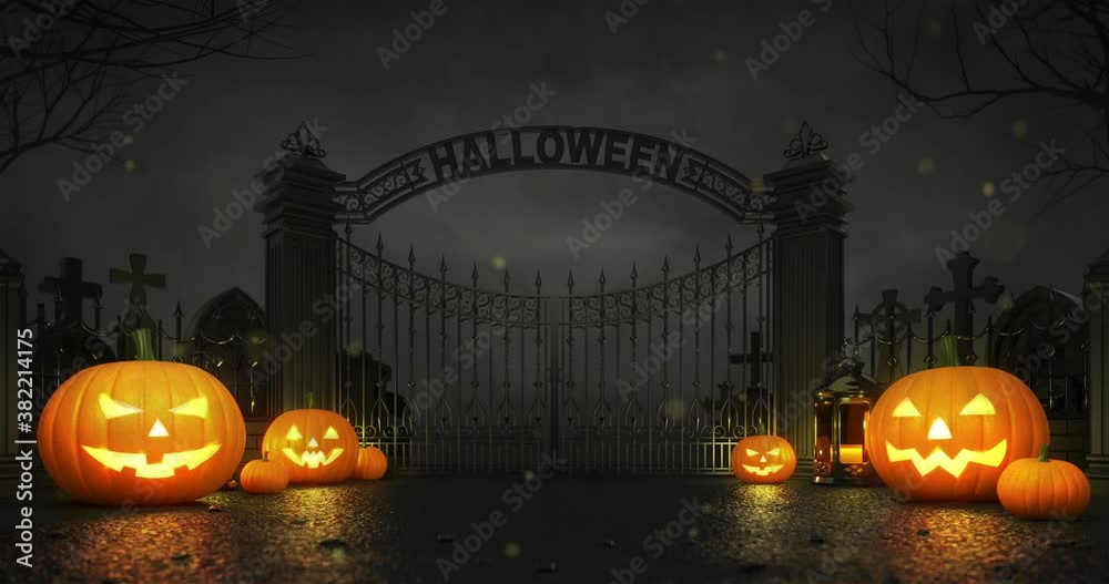 halloween background with pumpkin