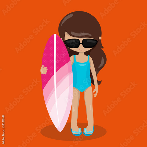 Surfer-Girl © Prettygrafik