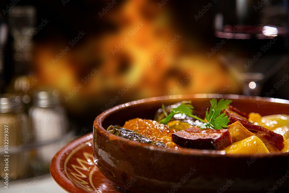 Traditional Serbian homemade tasty food Traditional Serbian homemade tasty food