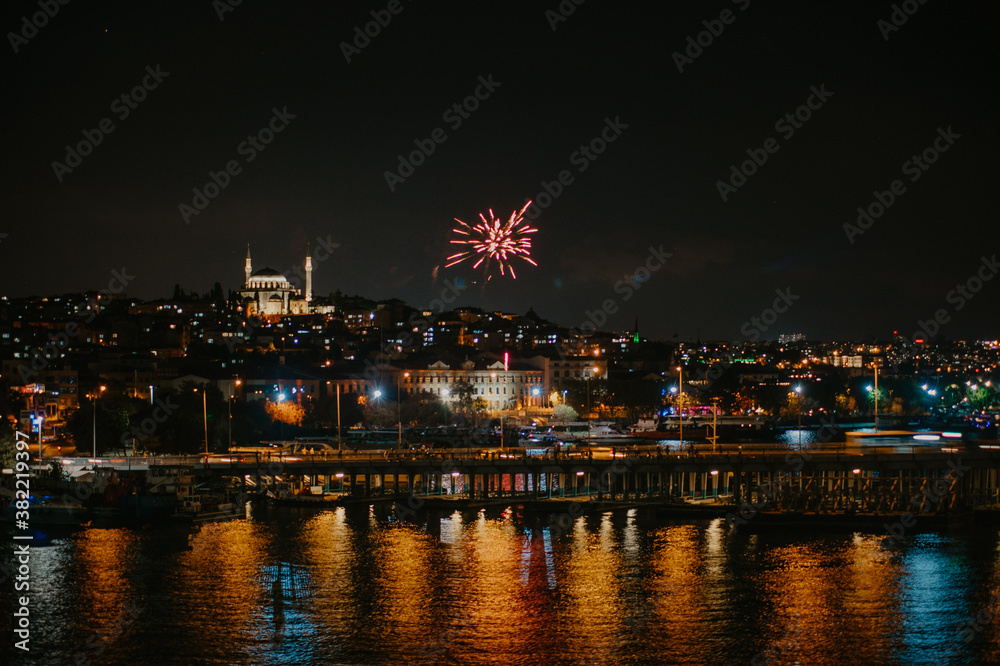 beautiful and modern Istanbul at night. A fusion of Asian and European culture in one city.
history and modernization in one place.