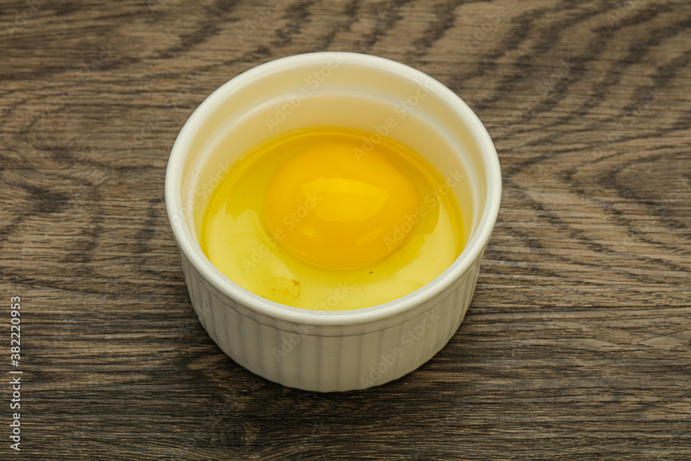 Raw Chicken egg in the bowl Raw Chicken egg in the bowl