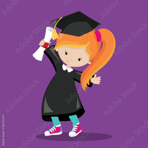 Graduation day girl