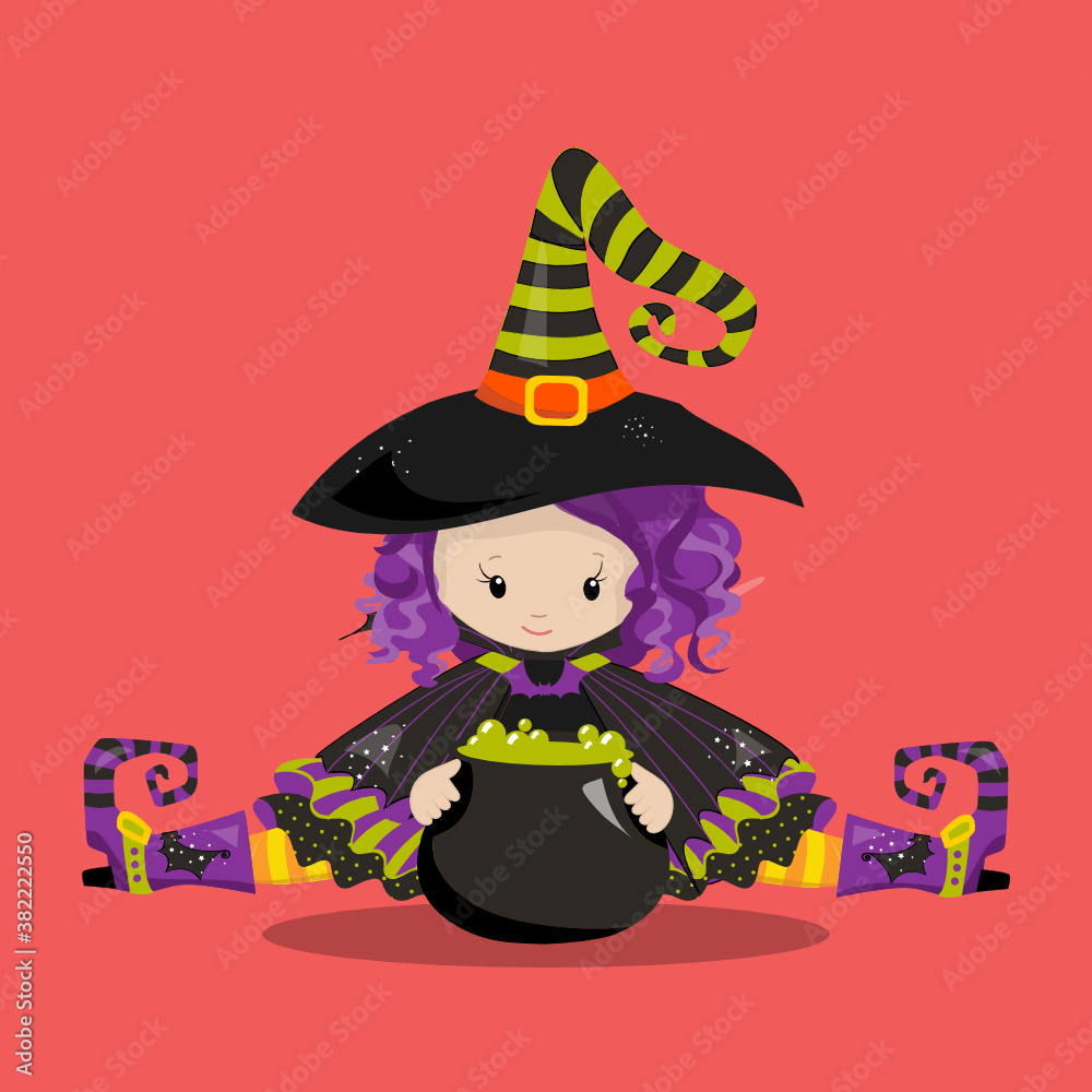 Happy halloween-witch