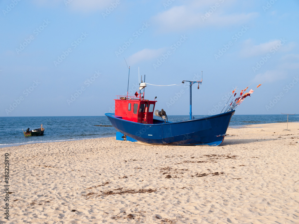 Fishing boat on the beach