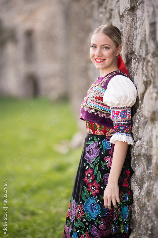 Slovak folklore. Slovak traditional costumes.