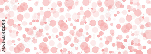 Red bubbles circles. On white background. Illustration