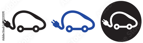 SYMBOLE VOITURE ÉLECTRIQUE