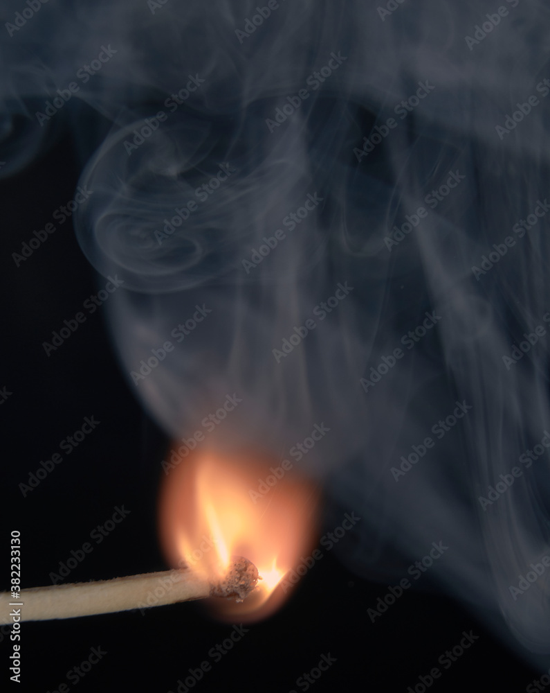 Super closeup of the flame from a freshly ignited match Super closeup of the flame from a freshly ignited match