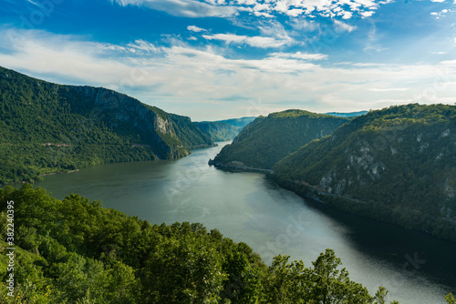 Danube gorge in Djerdap on the Serbian-Romanian border © BGStock72