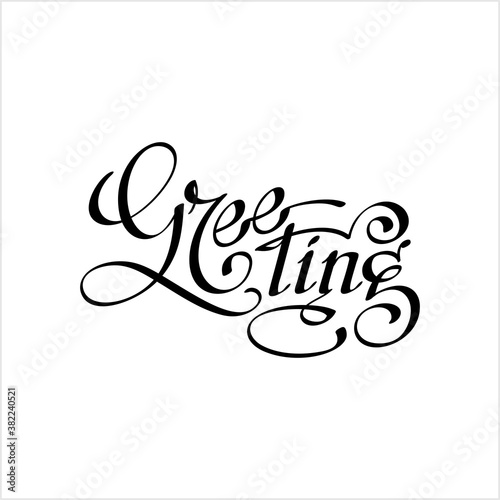 Greeting Hand Drawn Pen Ink Style M_2010002