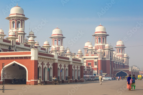 Railway station, Lucknow, Uttar Pradesh, India photo