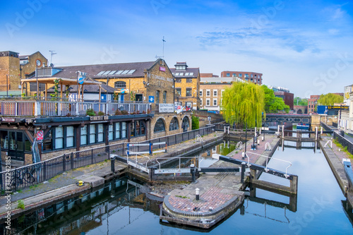 Camden Lock on the Regent's Canal, next to Camden Market, Camden Town, London, England, United Kingdom photo