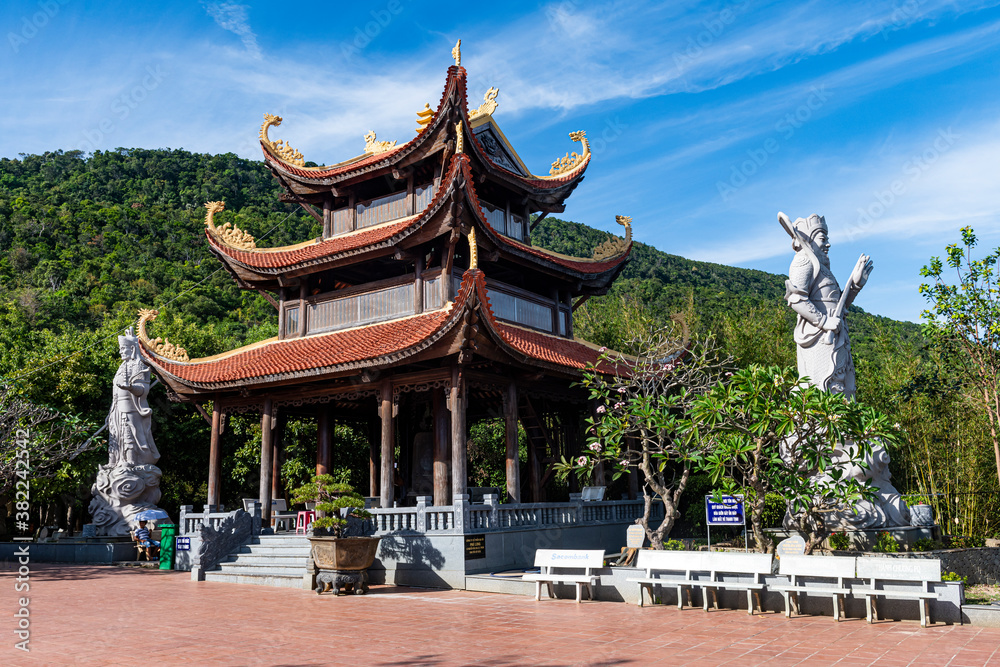 Ho Quoc Pagoda Buddhist temple, island of Phu Quoc, Vietnam Ho Quoc Pagoda Buddhist temple, island of Phu Quoc, Vietnam