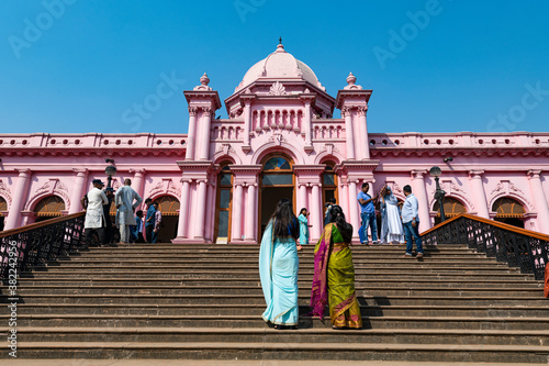 Entrance to the Pink Palace, Ahsan Manzil, Dhaka photo