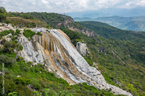 Hierve el Agua petrified waterfall in Oaxaca, Mexico