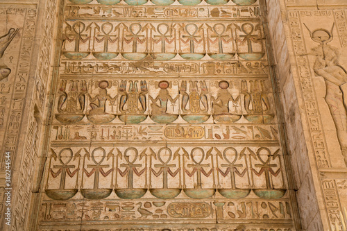 Reliefs, Gateway of Ptolemy III, Karnak Temple Complex, Luxor, Thebes photo