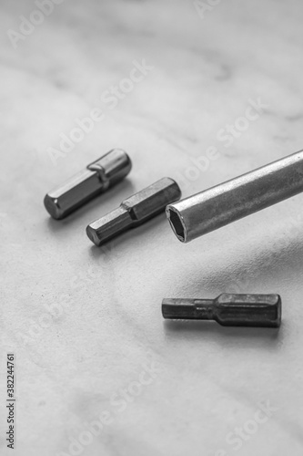 set of iron steel nozzles for hand tools screwdriver furniture repair © Kai Beercrafter