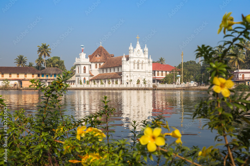 St. Mary Forane Church, Backwaters, Alappuzha (Alleppey), Kerala, India St. Mary Forane Church, Backwaters, Alappuzha (Alleppey), Kerala, India