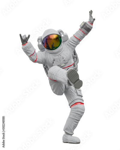 astronaut is dancing with style photo