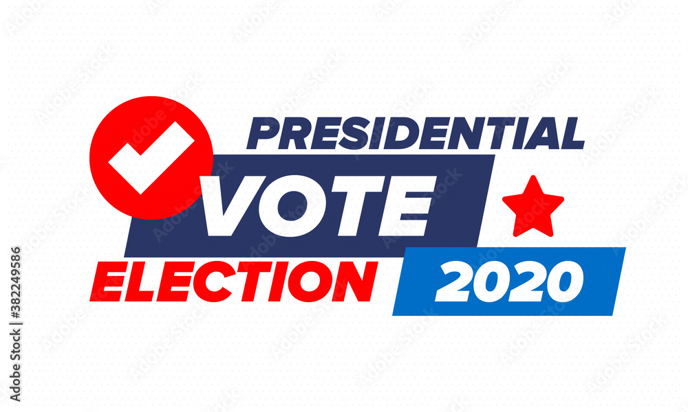 Presidential Election 2020 in United States. Vote day, November 3. US Election. Patriotic american element. Poster, card, banner and background. Vector illustration Presidential Election 2020 in United States. Vote day, November 3. US Election. Patriotic american element. Poster, card, banner and background. Vector illustration