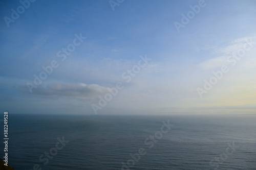 Calm sea  blue sky and horizon