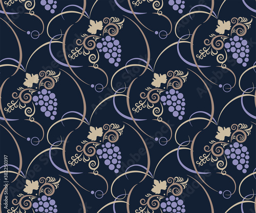 Vector ornamental hand drawing decorative background. Ethnic seamless pattern ornament. Vector pattern.
