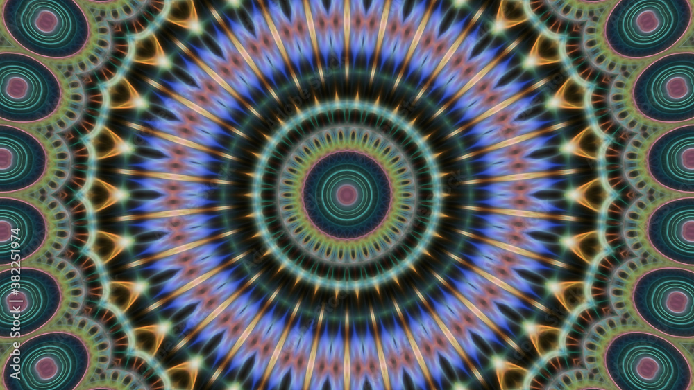 Fototapeta premium Abstract kaleidoscope mandala background.