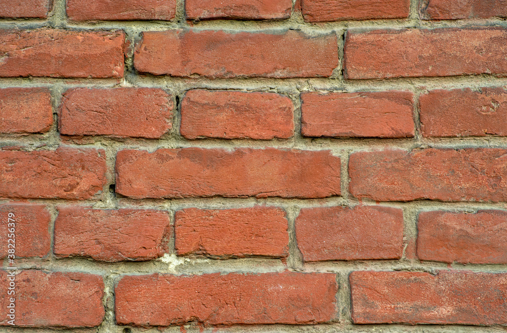 the texture of the old wall from red bricks as background the texture of the old wall from red bricks as background