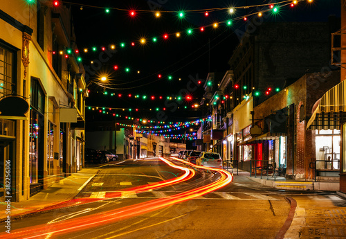 Main Street with Christmas Lights