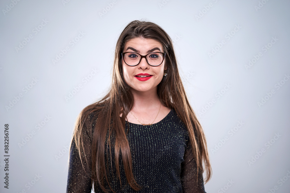 Young woman in glasses Young woman in glasses
