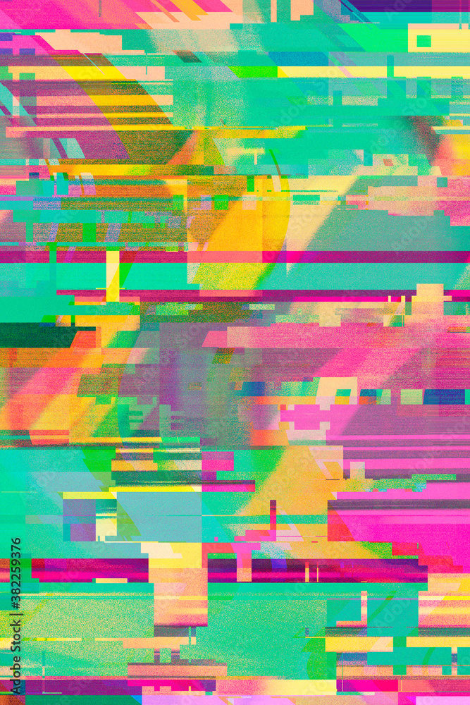 Vibrant, digital pixel glitch background/texture/mosaic/collage Stock ...