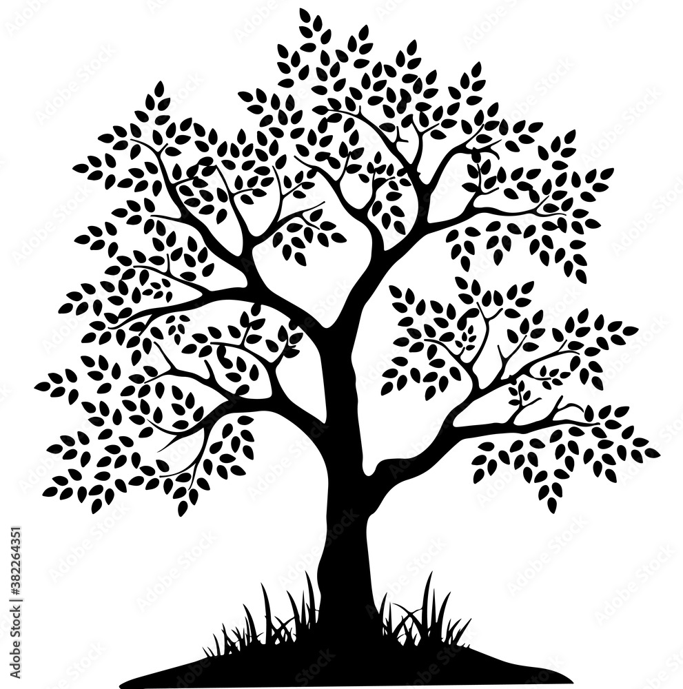 Naklejka tree with roots