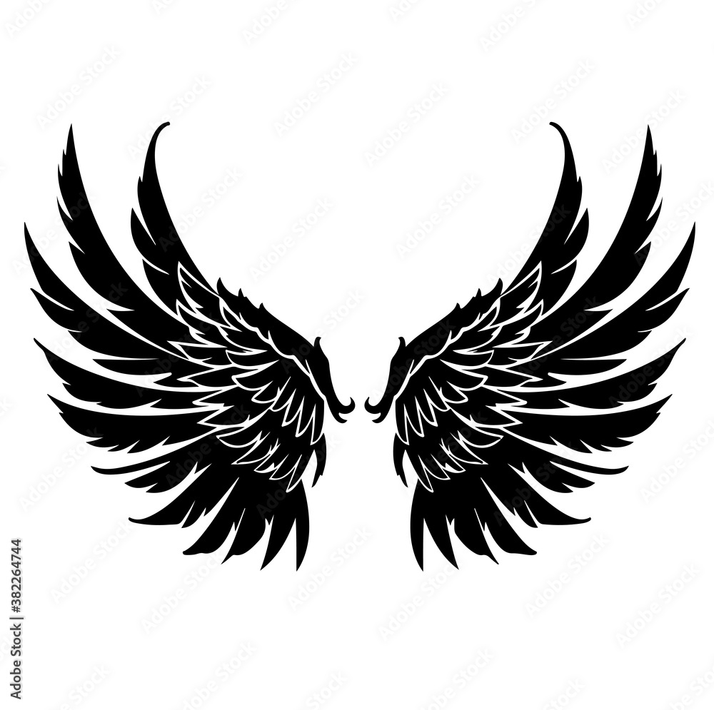 Obraz premium eagle with wings vector