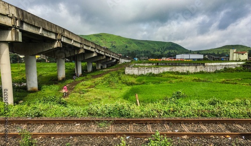 Igatpuri view taken from train || railway over bridge
