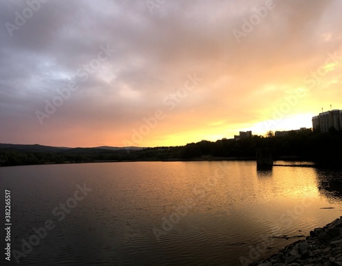 sunset over the river © Kolya