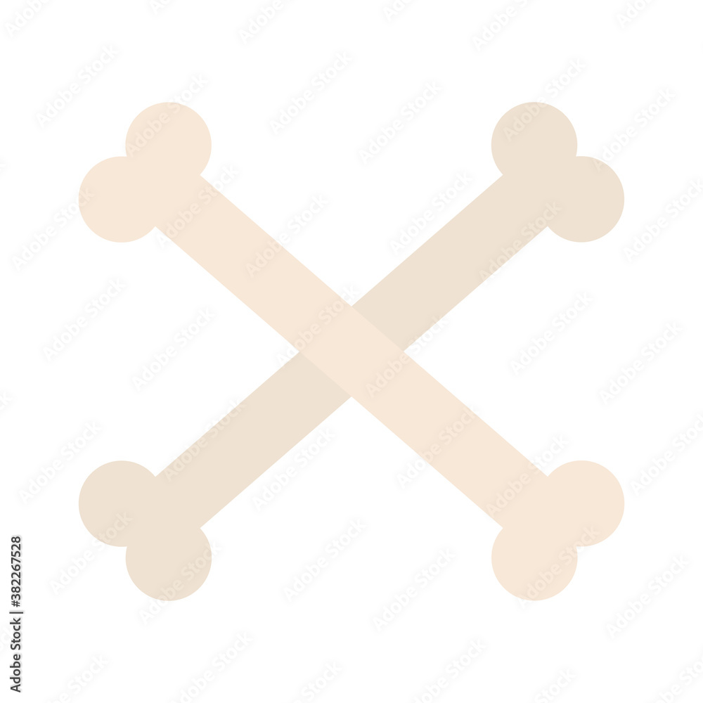 Isolated bones halloween october scary icon- Vector Isolated bones halloween october scary icon- Vector