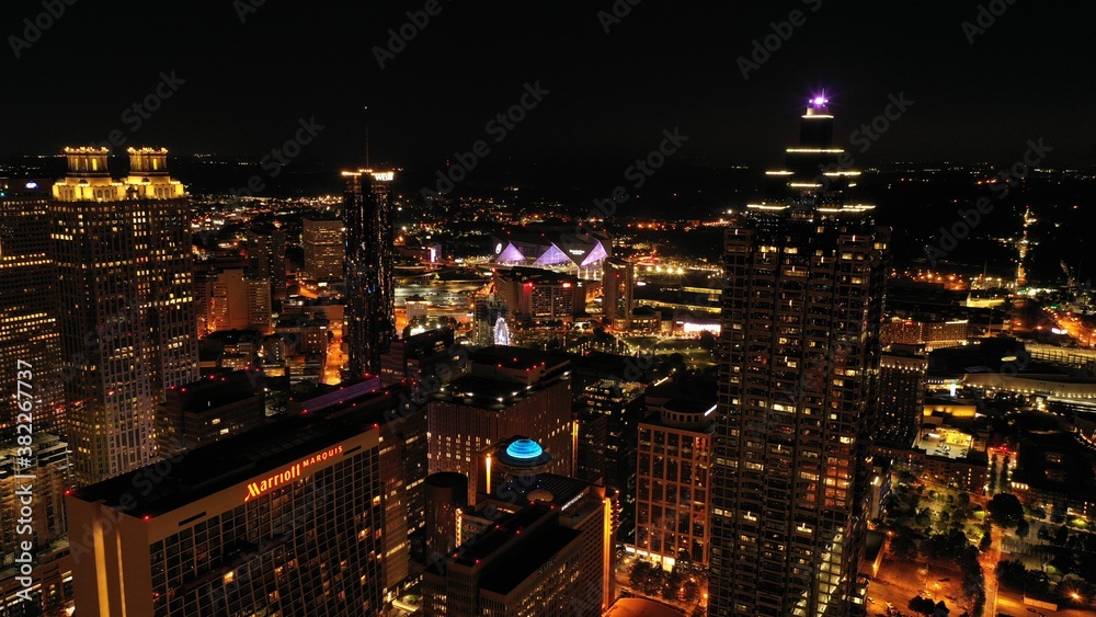 Naklejka premium Atlanta Skyline