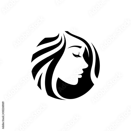 Beautiful woman logo for salon or beauty logo
