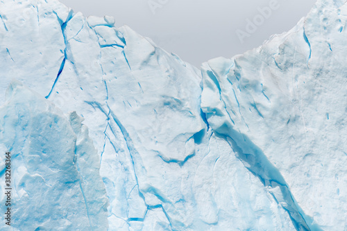 Detail of a blue ice on a glacier
