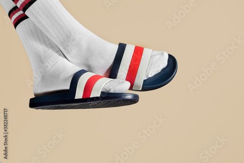 socks and sandals