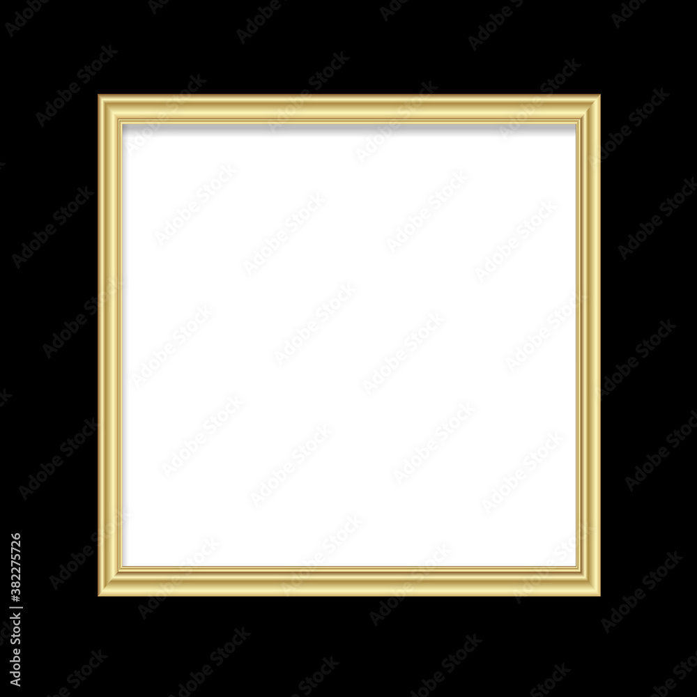 Golden shiny glowing frame isolated Golden shiny glowing frame isolated