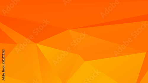 Abstract Orange Color Polygon Background Design, Abstract Geometric Origami Style With Gradient. Presentation,Website, Backdrop, Cover,Banner,Pattern Template