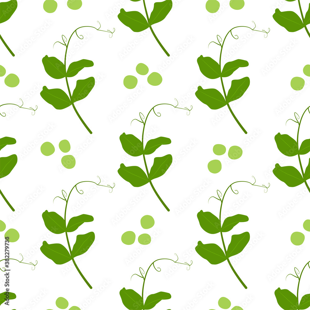 Obraz premium Green Peas. Fresh and healthy food. Patterns 