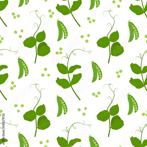 Green Peas. Fresh and healthy food. Patterns 
