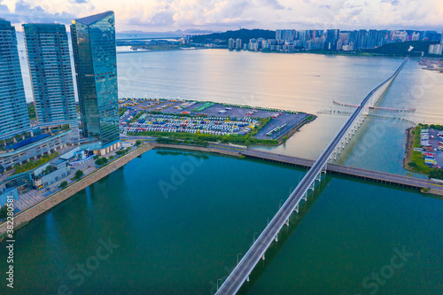 Aerial photos of Macao Bay in China © Weiming