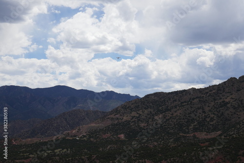 Mountain and cloudscape landscape view