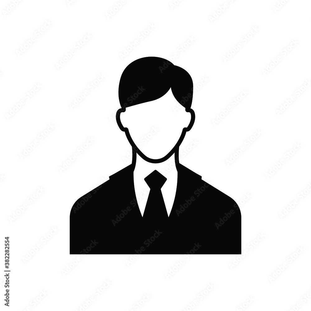 Business man icon vector isolated on white, logo sign and symbol. Business man icon vector isolated on white, logo sign and symbol.
