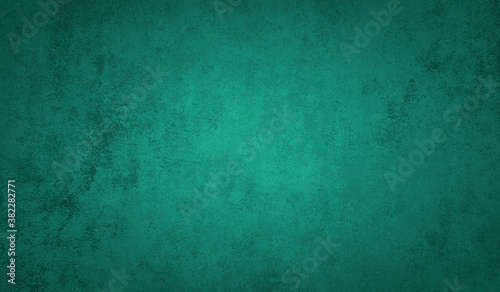 Abstract green turquoise texture background, Vintage grunge green backdrop For aesthetic creative design