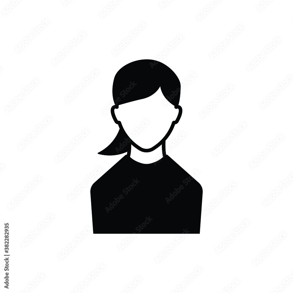 Woman icon vector isolated on white, logo sign and symbol. Woman icon vector isolated on white, logo sign and symbol.